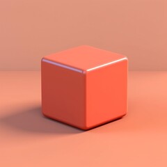 Obraz premium A simple blank box cube isolated background, AI Generated
