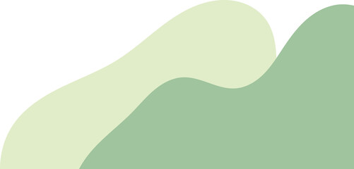 sage wavy corner. fluid corner illustration suitable for background, layout, banner.