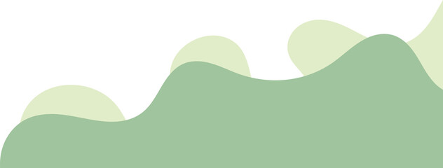 sage wavy corner. fluid corner illustration suitable for background, layout, banner.