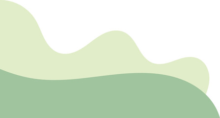 sage wavy corner. fluid corner illustration suitable for background, layout, banner.