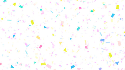 Confetti Background. Festive Backdrop. Party Design With Colorful Confetti Illustration