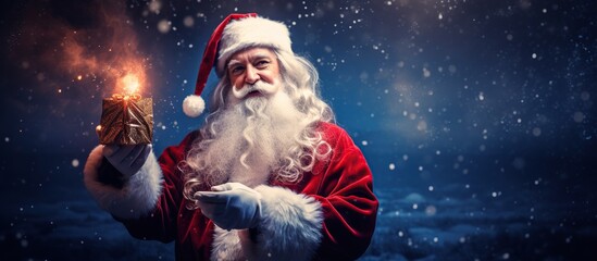 Naklejka premium Illustration of Christmas background, AI Generated