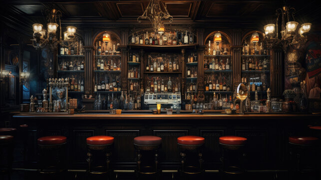 Liquor bar background