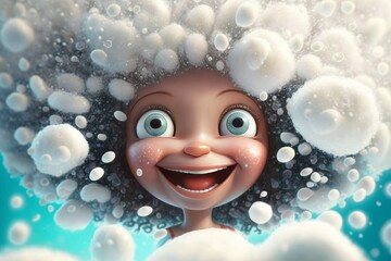 Winter Glamour: Embrace the Magic of Christmas with Beautiful Makeup Art for Fashionable Wome, generative AI