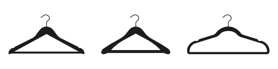Hanger icon set. Vector illustration
