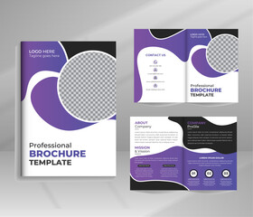 Corporate Business 4-page Bifold Brochure Design