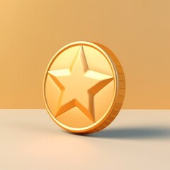 Star gold medal winner for competition and rank, AI Generated