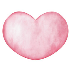 cute heart watercolor painting 
