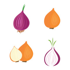 Onion Logo Template Vector Illustration