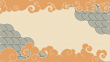 japanese ornamental seamless pattern background