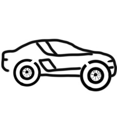Obraz na płótnie Canvas toy car icon