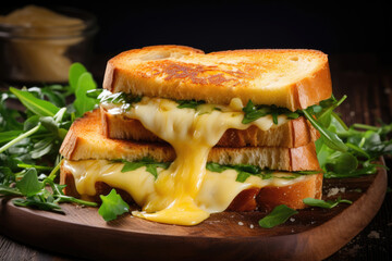 Sandwich with butter and cheese