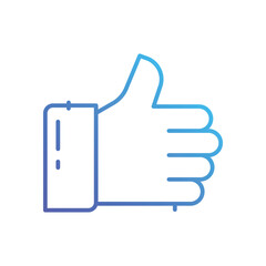 Thumbs Up Icons, vector stock illustration.