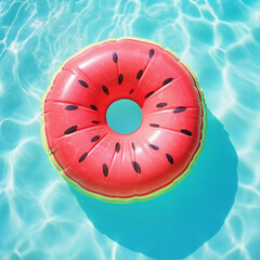 Round Watermelon Air Mattress