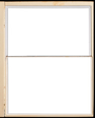 A vintage book page with two blank photo frames. - 624418536