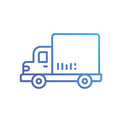 Delivery Van Icons, vector stock illustration.