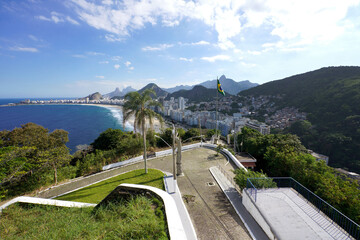 Beautiful panoramic view of Rio de Janeiro from Duque de Caxias Fort, Rio de Janeiro, Brazil