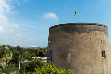 The Wish Tower, a Martello Tower on Eastbourne seafront, built in early 1800’s to defend against...