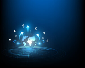 money abstract high speed network