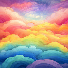 Fototapeta premium bright rainbow pattern background image