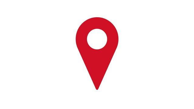 red map pointer