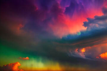 Fototapeta premium A Group Of Clouds That Are In The Sky