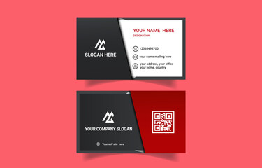 Modern trendy beautiful business card design template