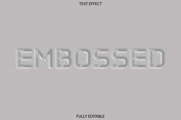 Embossed text effect
