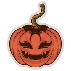 halloween pumpkin head