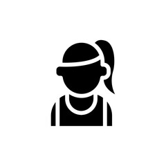 Woman boxer icon