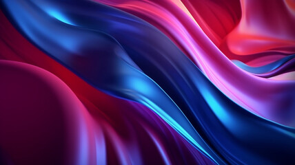 Obraz premium abstract colorful background with waves, AI generated.