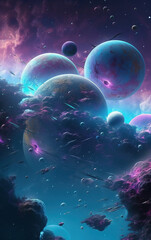 Cosmic Sky Background,created with generative ai tecnology.