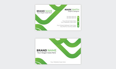 Business cards templates. Modern business cards. Business card with gradient, business card photography, business card layout. Green business card, Professional business card.