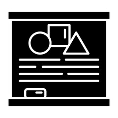 Math Lessons Glyph Icon