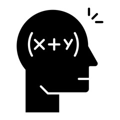Logical Thinking Glyph Icon