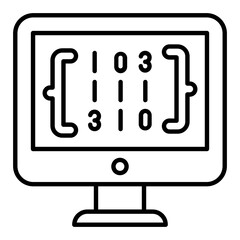 Matrix Line Icon