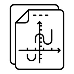 Math Graph Line Icon