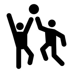 Playing basketball icon