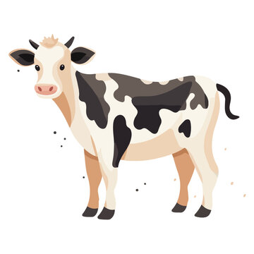 black and white cow vector,cow illustration,editable cow image,printable