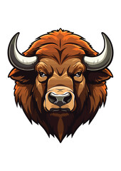 buffalo vector,buffalo illustrator illustration,colorful buffalo illustration,eps buffalo,editable print ready