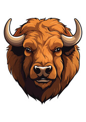 buffalo vector,buffalo illustrator illustration,colorful buffalo illustration,eps buffalo,editable print ready