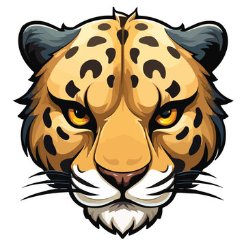 vector cheetah print,cheetah sticker,eps vector ready to print,editable vector design,wildlife prints