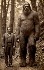 A Bigfoot in the 19th Century.