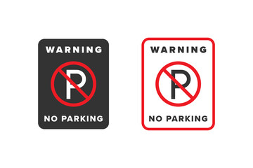 No parking icon vector