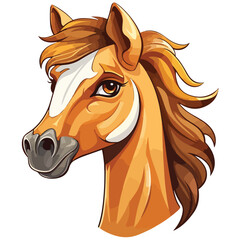 vector horse head design,colorful cute beautiful horses,suitable for logo and t-shirt,ready to print.cartoon horse,horse illustration
