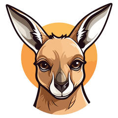 vector kangaroo illustration,colorful kangaroo illustration,kangaroo print,for logo,for t-shirt,editable eps file,
