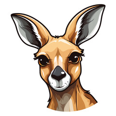 vector kangaroo illustration,colorful kangaroo illustration,kangaroo print,for logo,for t-shirt,editable eps file,