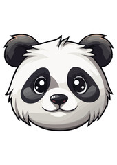 panda vector print,panda sticker,animal images,cute panda clip art,editable,print ready eps