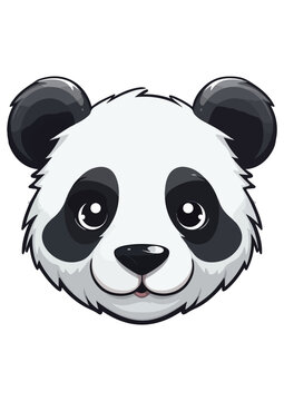 panda vector print,panda sticker,animal images,cute panda clip art,editable,print ready eps