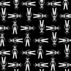 Kind expression mutant drawing motif pattern